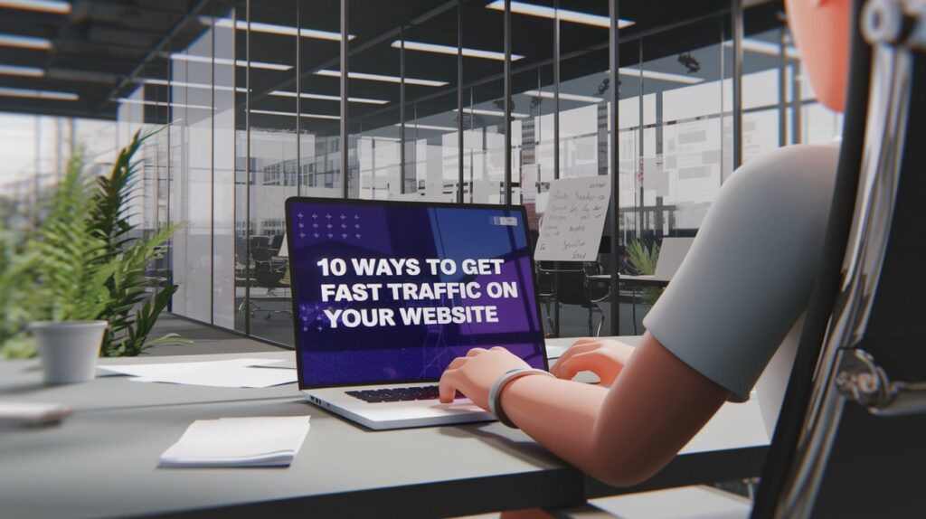 an image to show high traffic on website